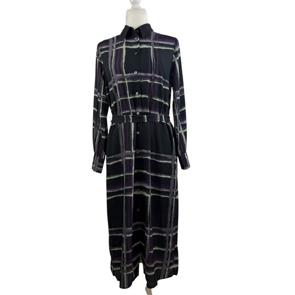 Banana Republic Dresses & Skirts - New Banana Republic Black Striped Full Button Shirt Dress Small Fall 24 Belted